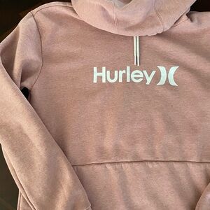 Pink Hurley hoodie with pockets